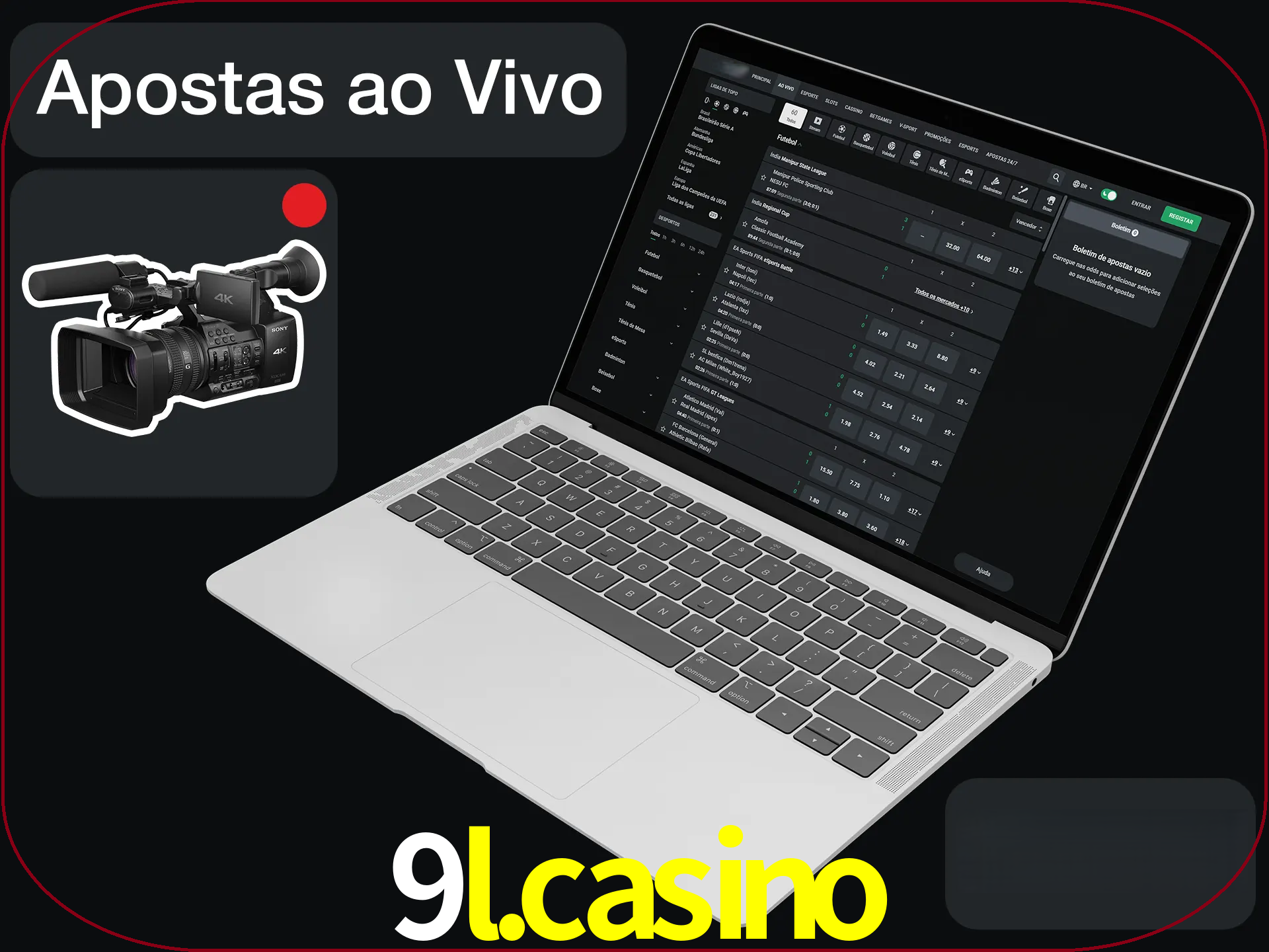 Aposte em formato ao vivo em nosso site.